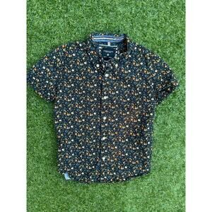 Denim & Flower Ricky Singh Black Floral Shirt Kids Size 7